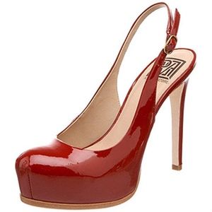 Pour La Victoire Patent Leather Red Shoes